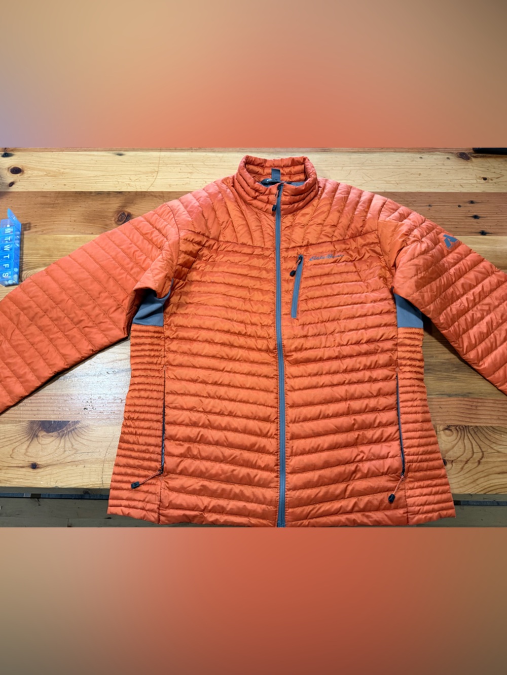 Eddie Bauer Ascent Quilted Jacket in Rust Orange